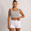 Art. Sh-26 | Short Blanco Clasico Desflecado Elastizado