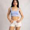 Art. Sh-128 | Short Beige Tapa Trasera Tiro Bajo