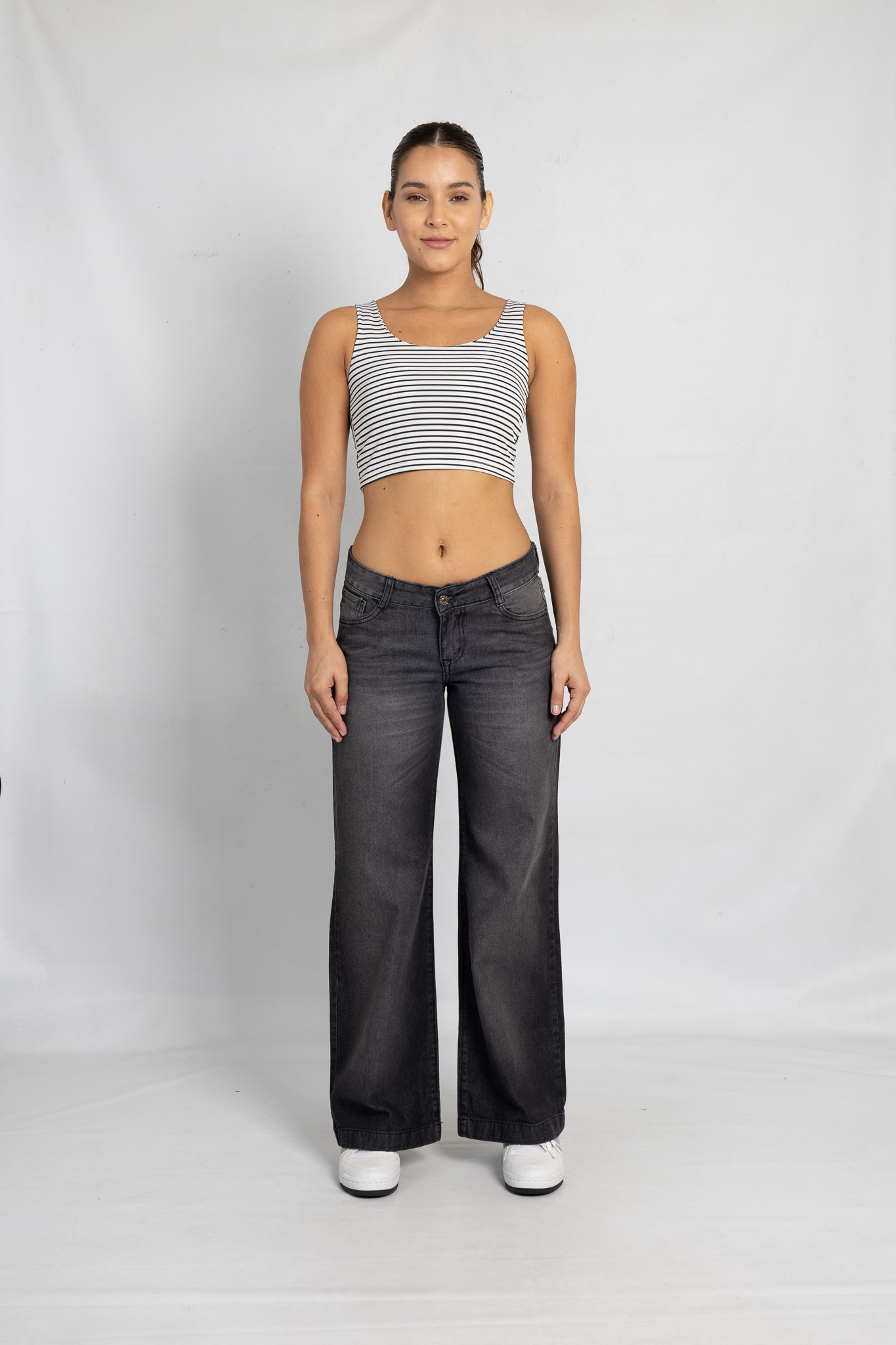 Art. 751 | Wide Leg Gris Ruedo Ancho