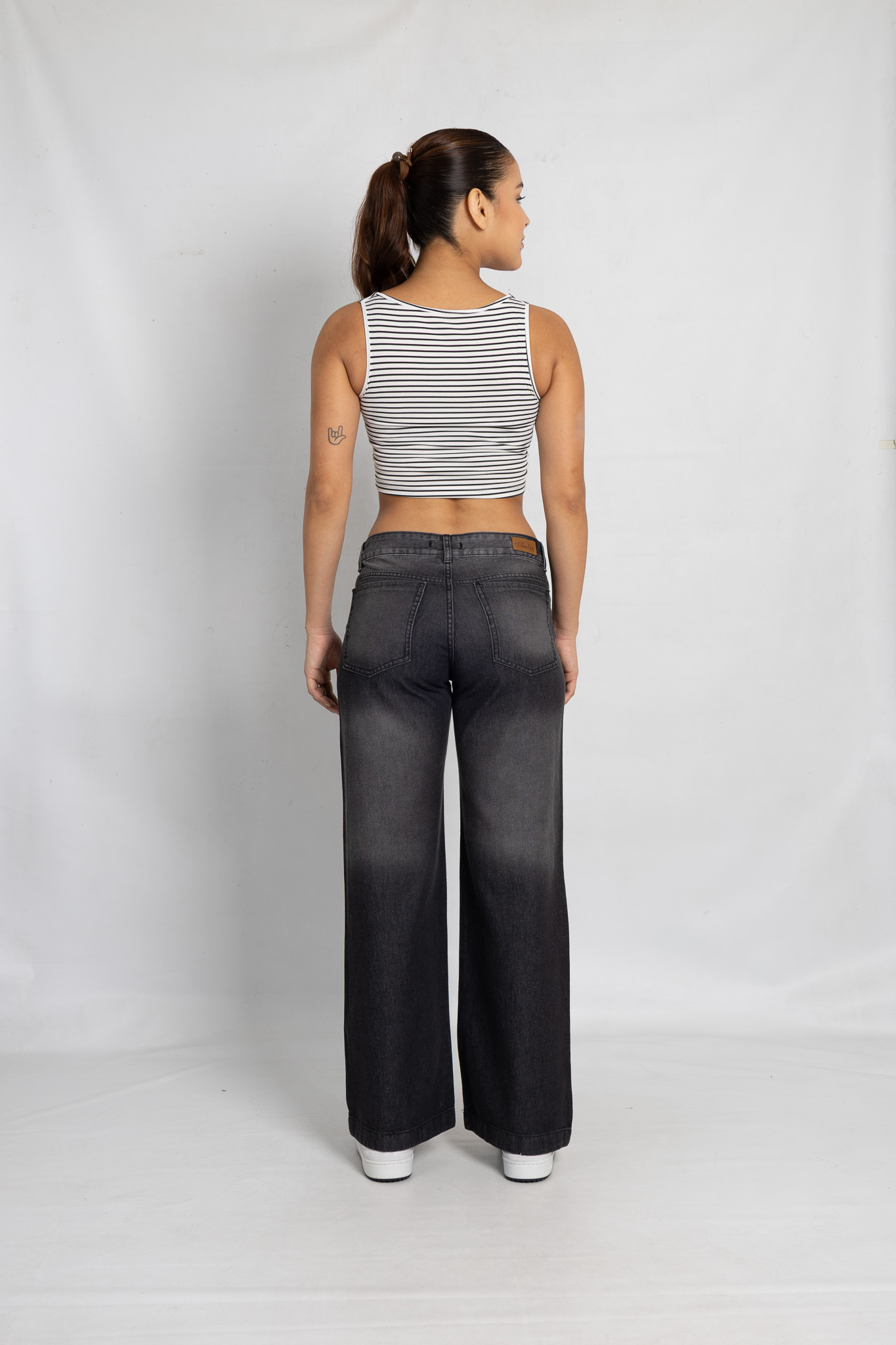 Art. 751 | Wide Leg Gris Ruedo Ancho