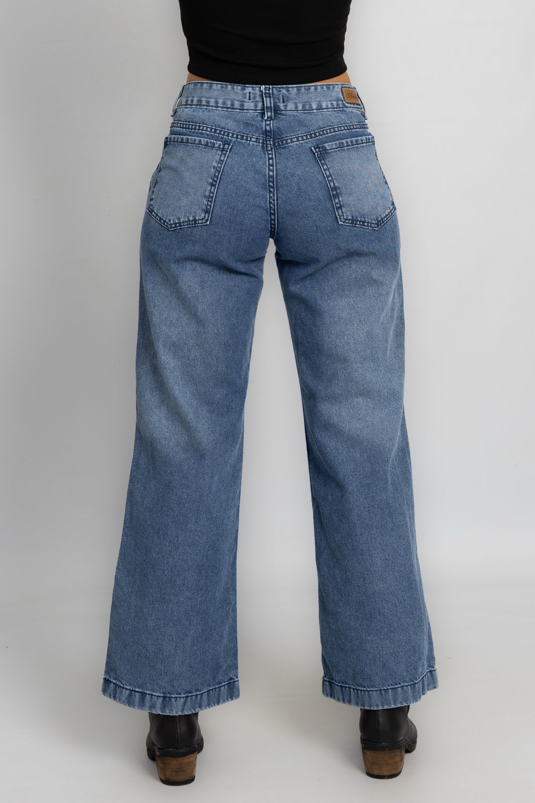Art. 758 | Wide Leg Nevado Ruedo Ancho Hilo Azul