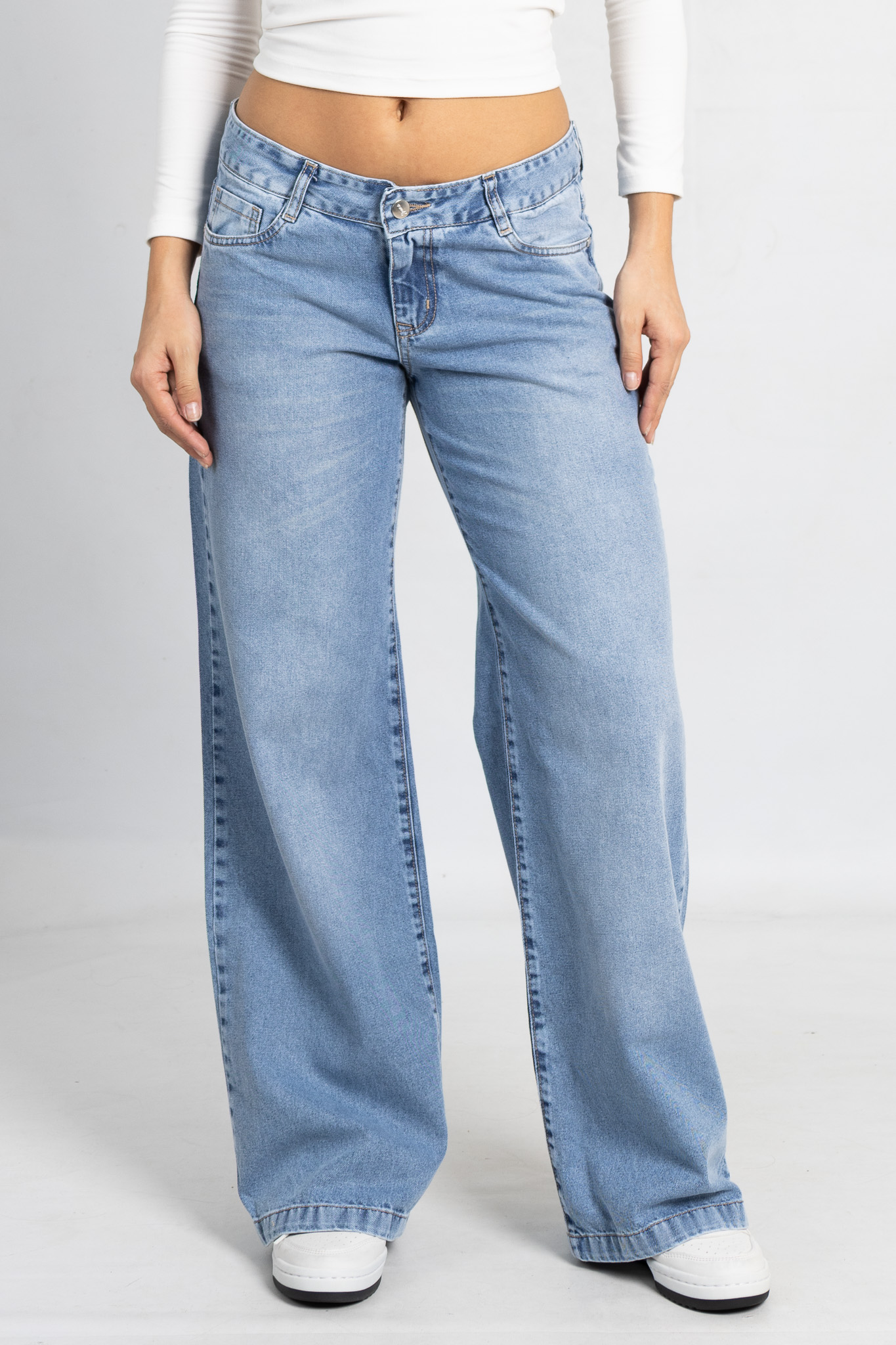 Art. 783 l Wide Leg Nevado Claro Tiro Bajo