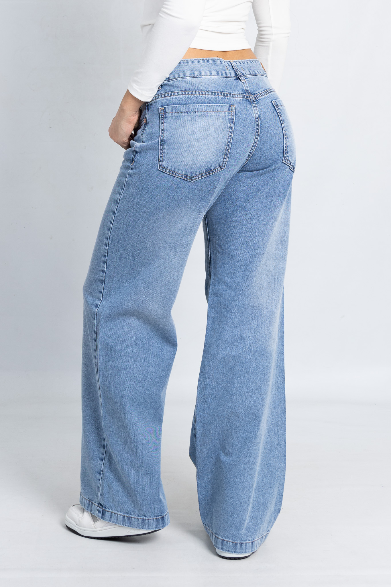 Art. 783 l Wide Leg Nevado Claro Tiro Bajo