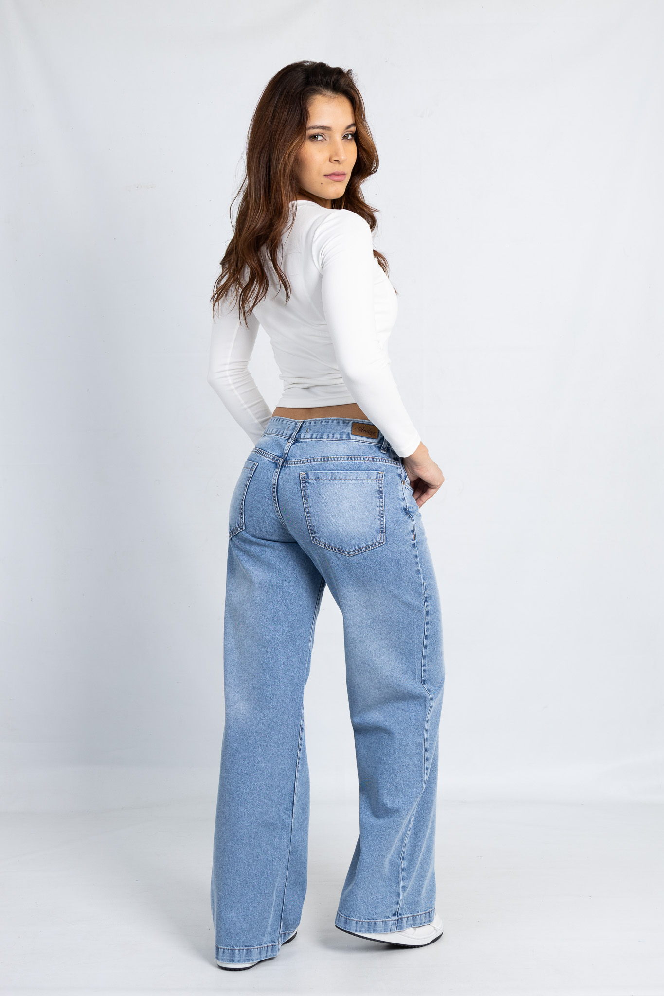 Art. 783 l Wide Leg Nevado Claro Tiro Bajo