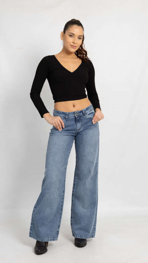 Art. 800 | Wide Leg Nevado Xio Hilo Gris