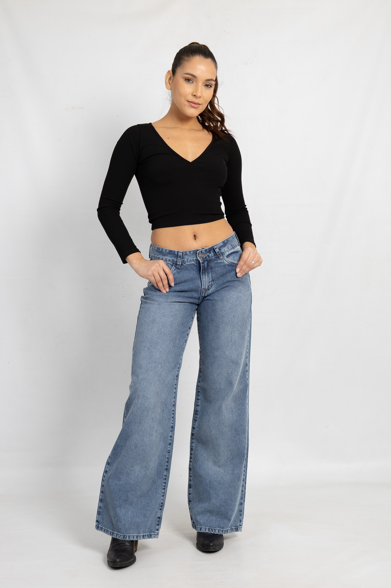 Art. 800 | Wide Leg Nevado Xio Hilo Gris