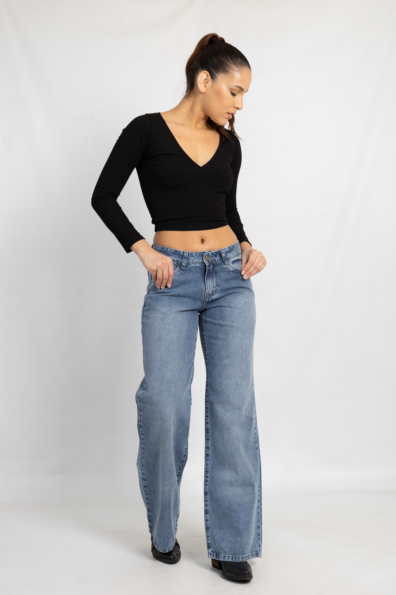 Art. 800 | Wide Leg Nevado Xio Hilo Gris