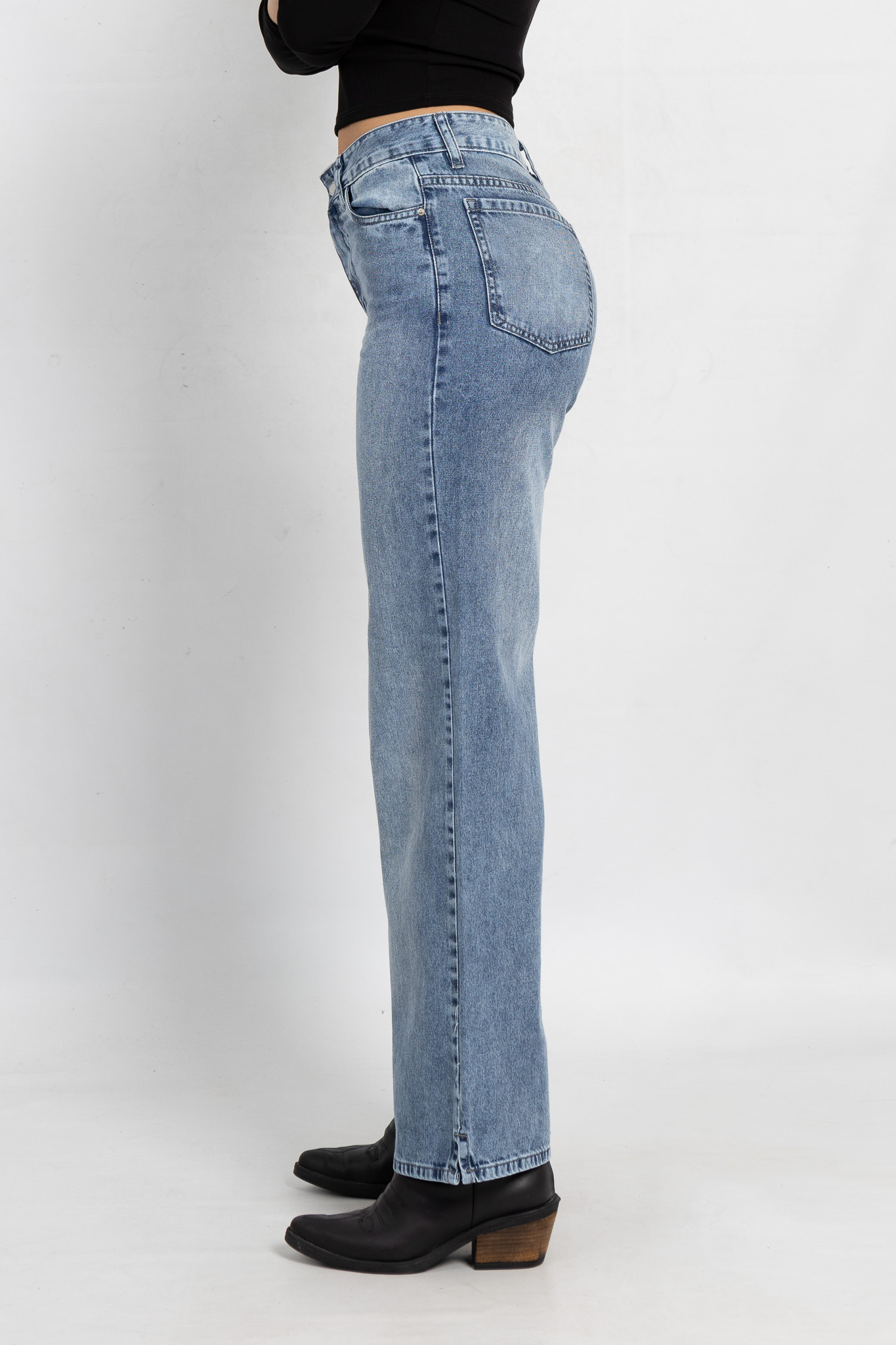 Art. 799 | Wide Leg Mary Nevado Hilo Gris