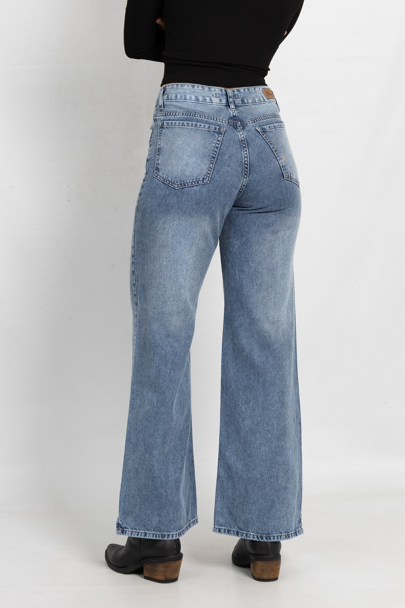 Art. 799 | Wide Leg Mary Nevado Hilo Gris
