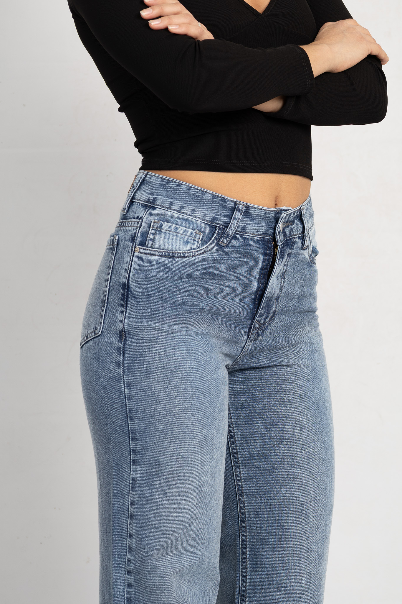 Art. 799 | Wide Leg Mary Nevado Hilo Gris
