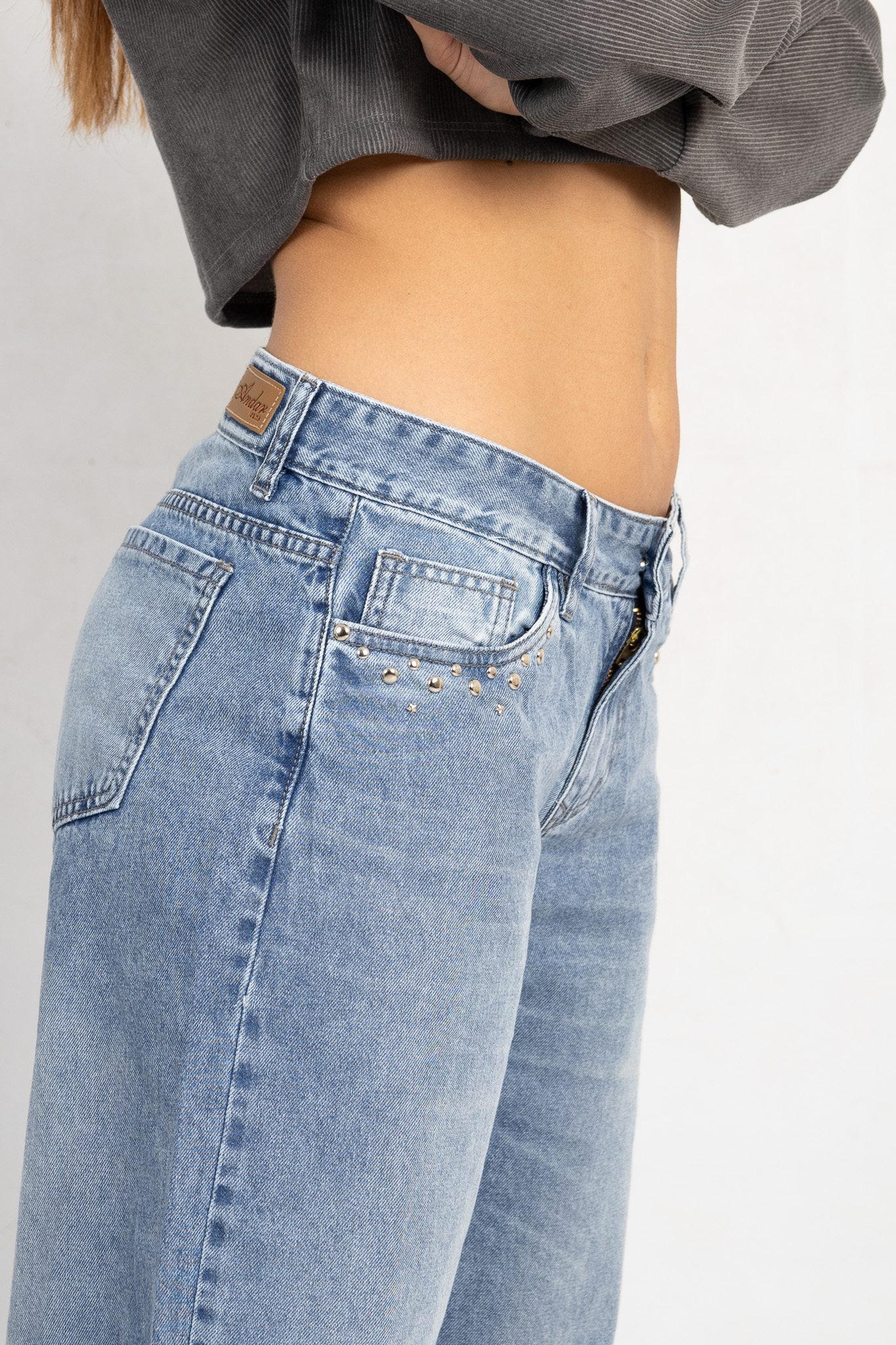 Art. 813 | Pant Star Nevado H/Gris C/Tachas