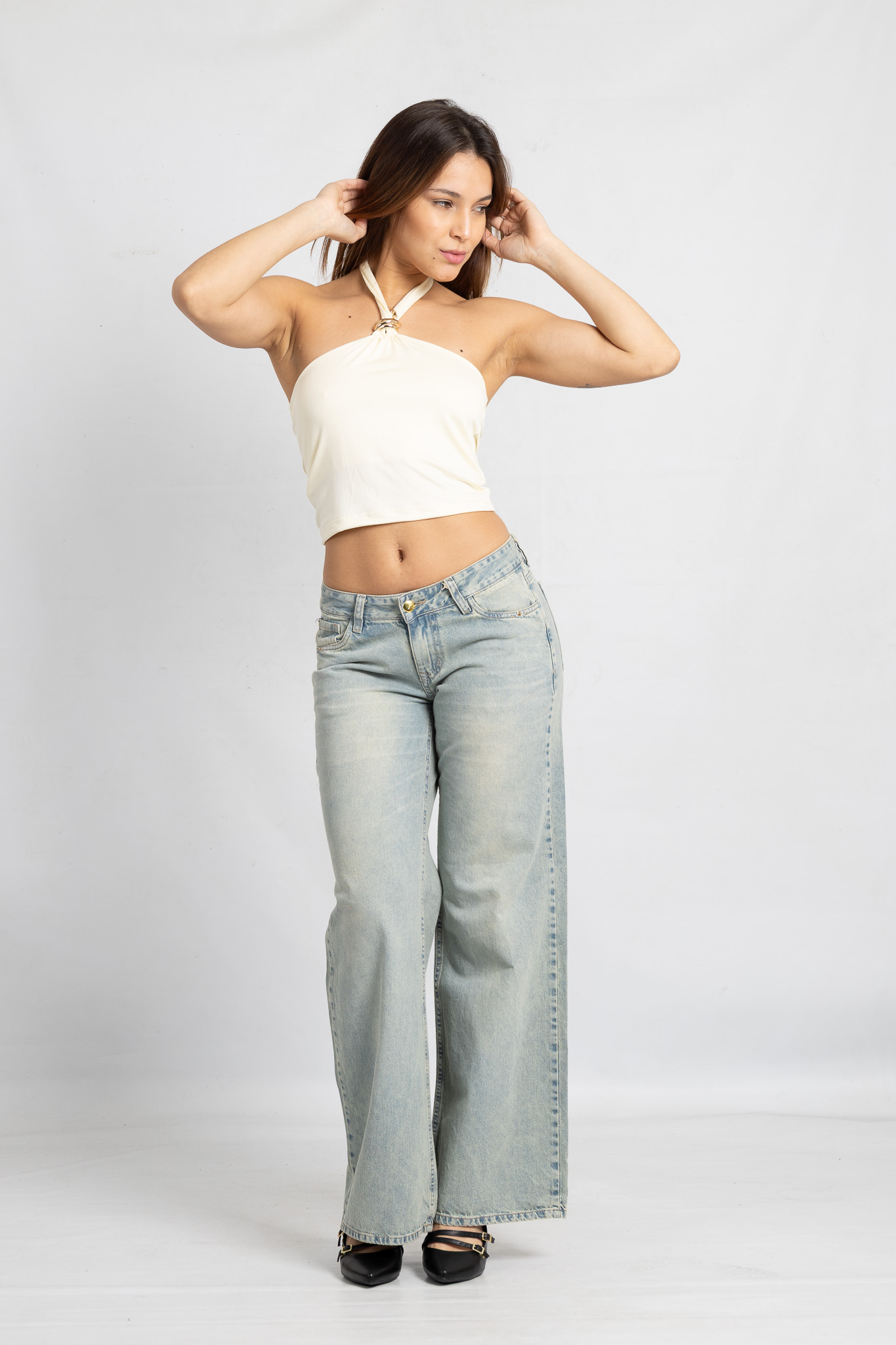 Art. 829 | Wide leg Matizado con Detalle Bolsillo