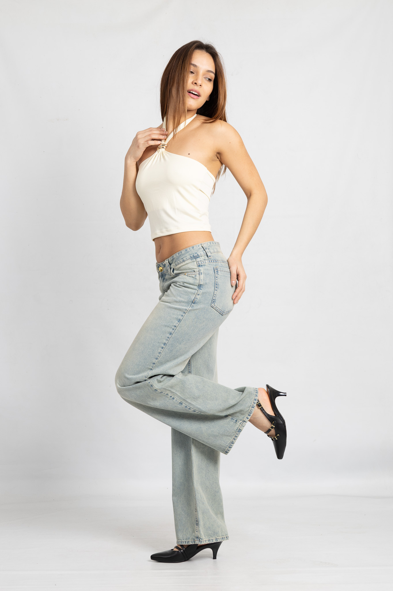 Art. 829 | Wide leg Matizado con Detalle Bolsillo