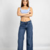 Art. 837 | Wide Leg Cardi Azul H/B TM