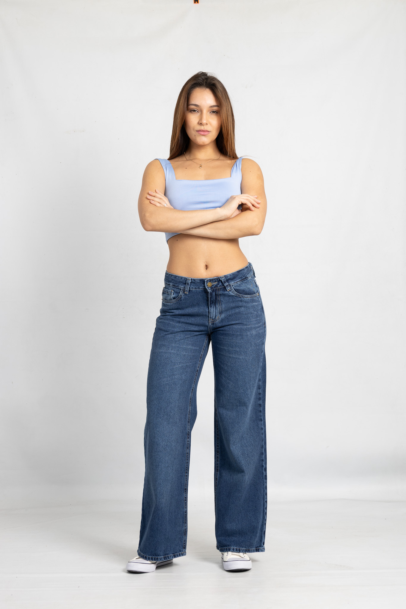 Art. 837 | Wide Leg Cardi Azul H/B