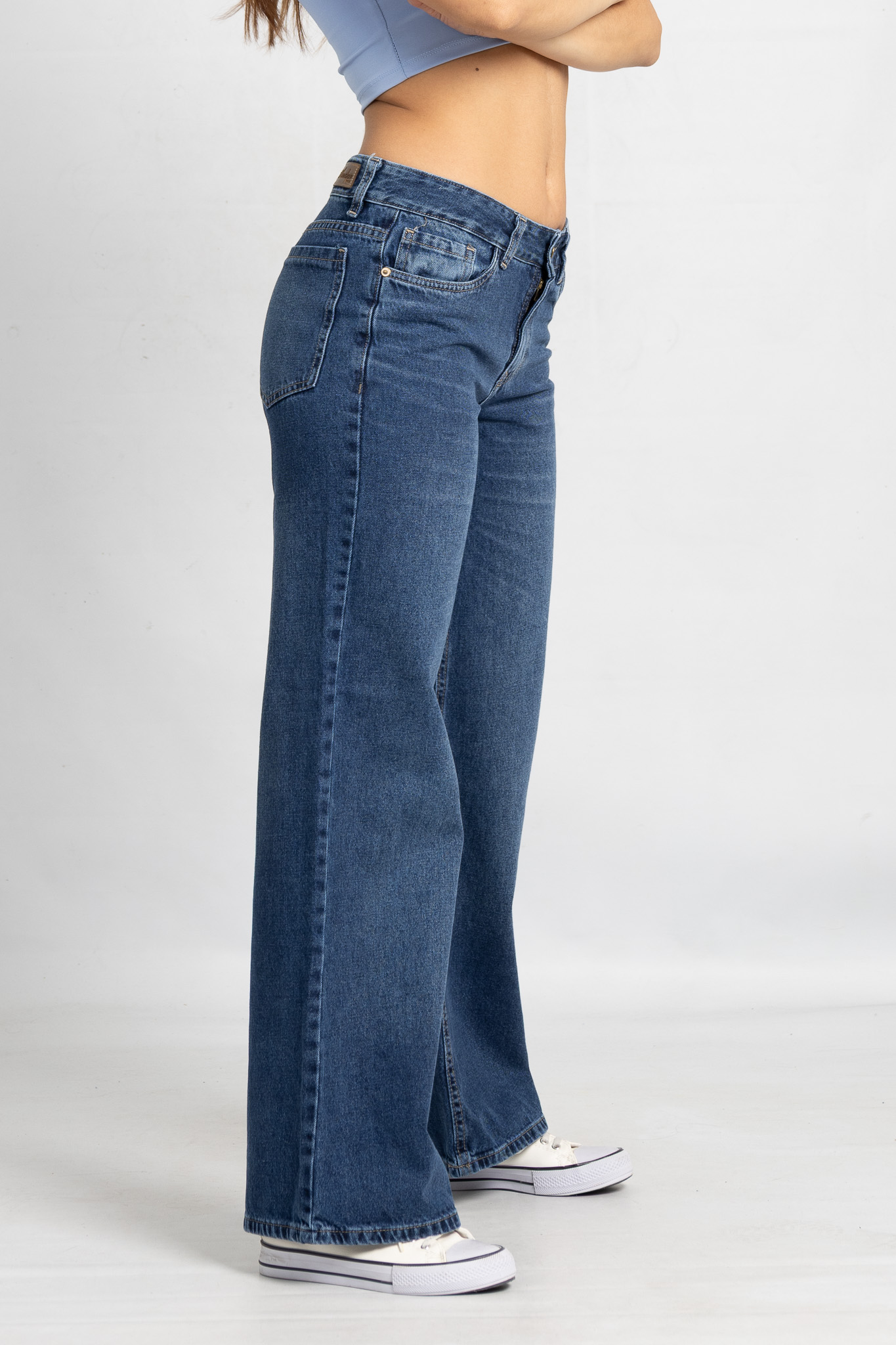 Art. 837 | Wide Leg Cardi Azul H/B