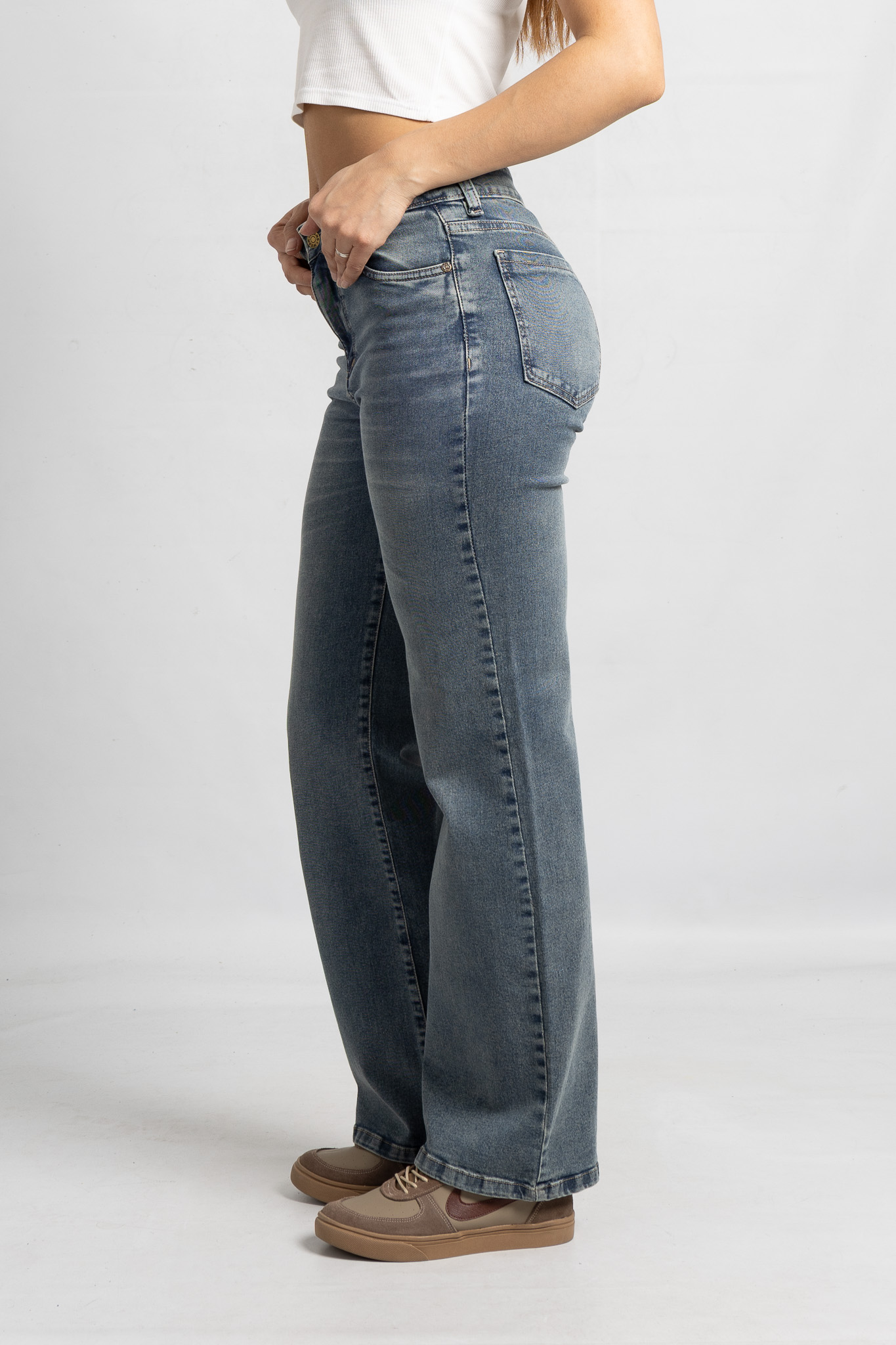 Art. 844 | Wide Leg Matizado Elastizado T/Alto