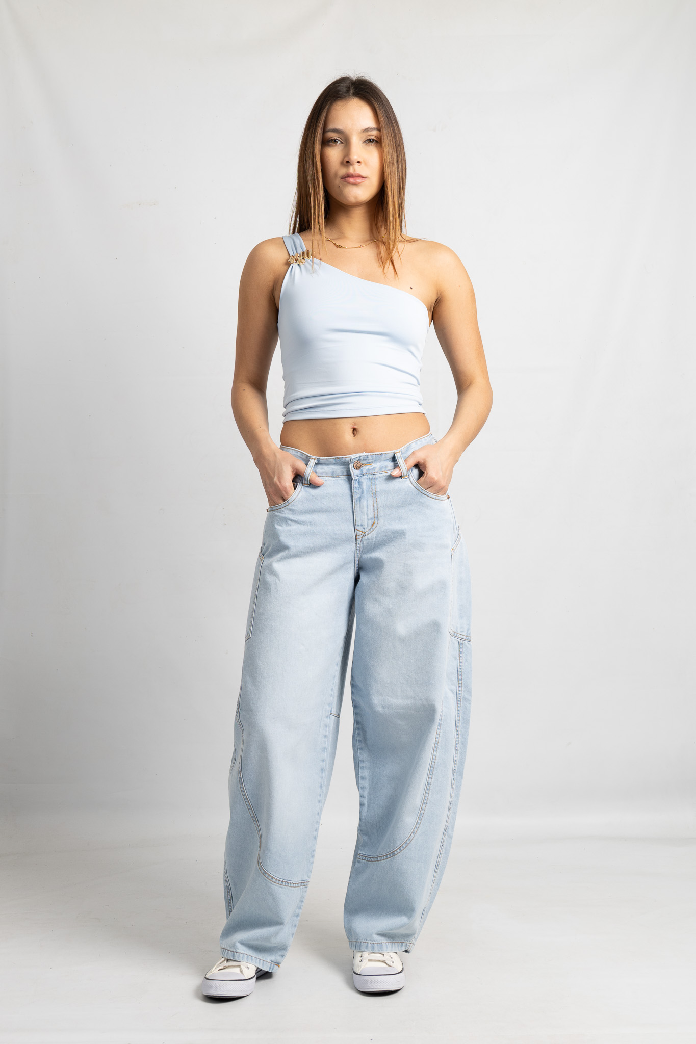 Art. 846 | Baggy Nevado Bolsillo Asimetrico H/M