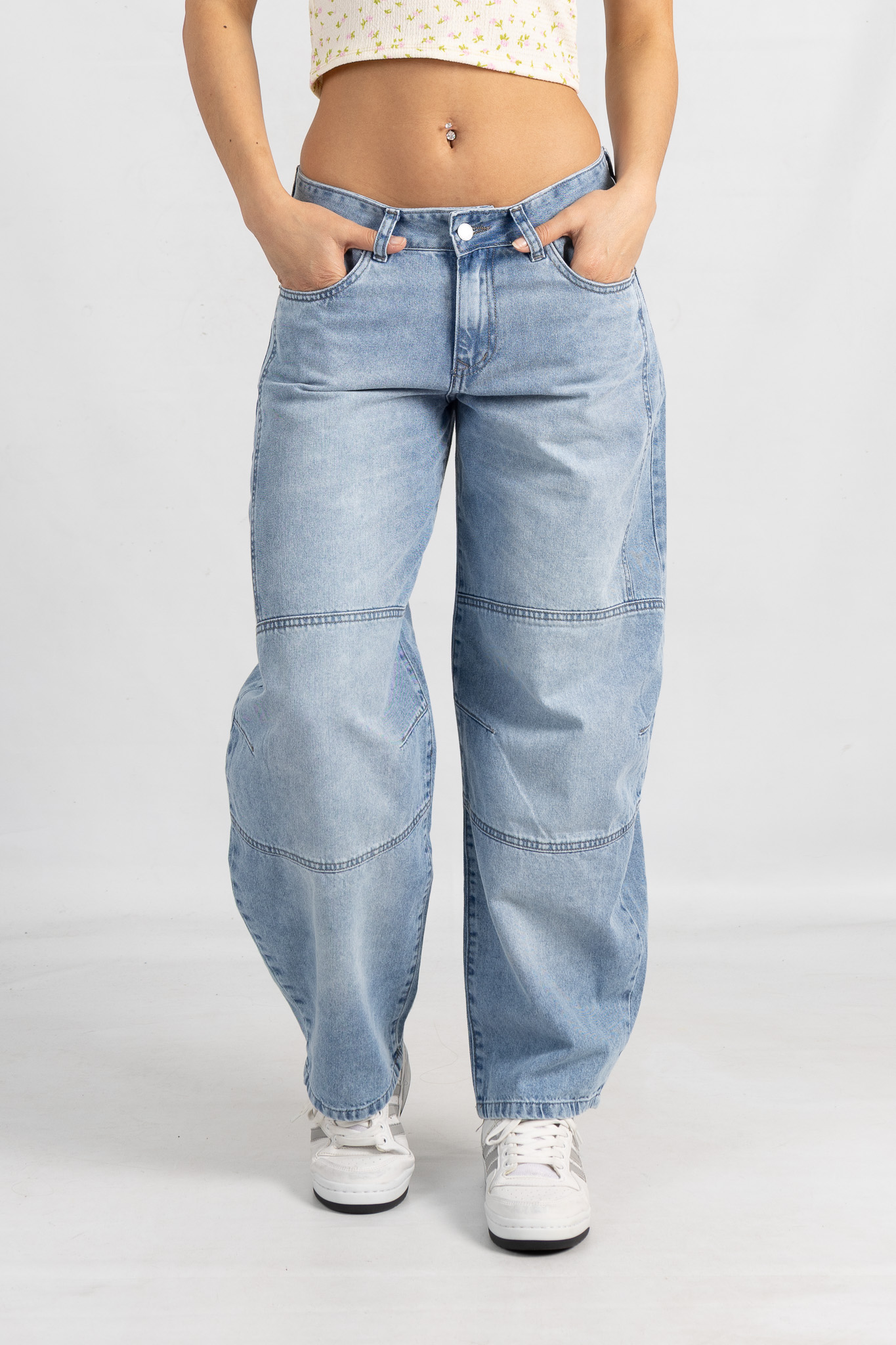 Art. 854 | Baggy Barrel Nevado H/Gris C/Pinza