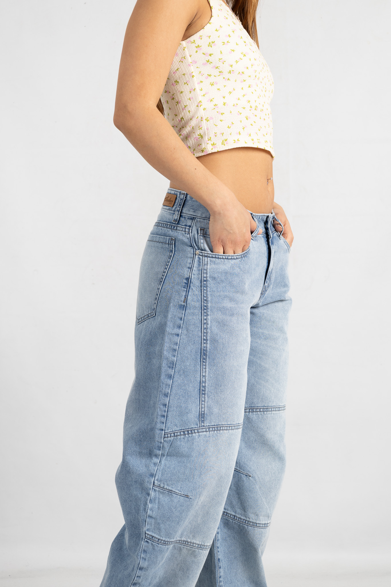 Art. 854 | Baggy Barrel Nevado H/Gris C/Pinza