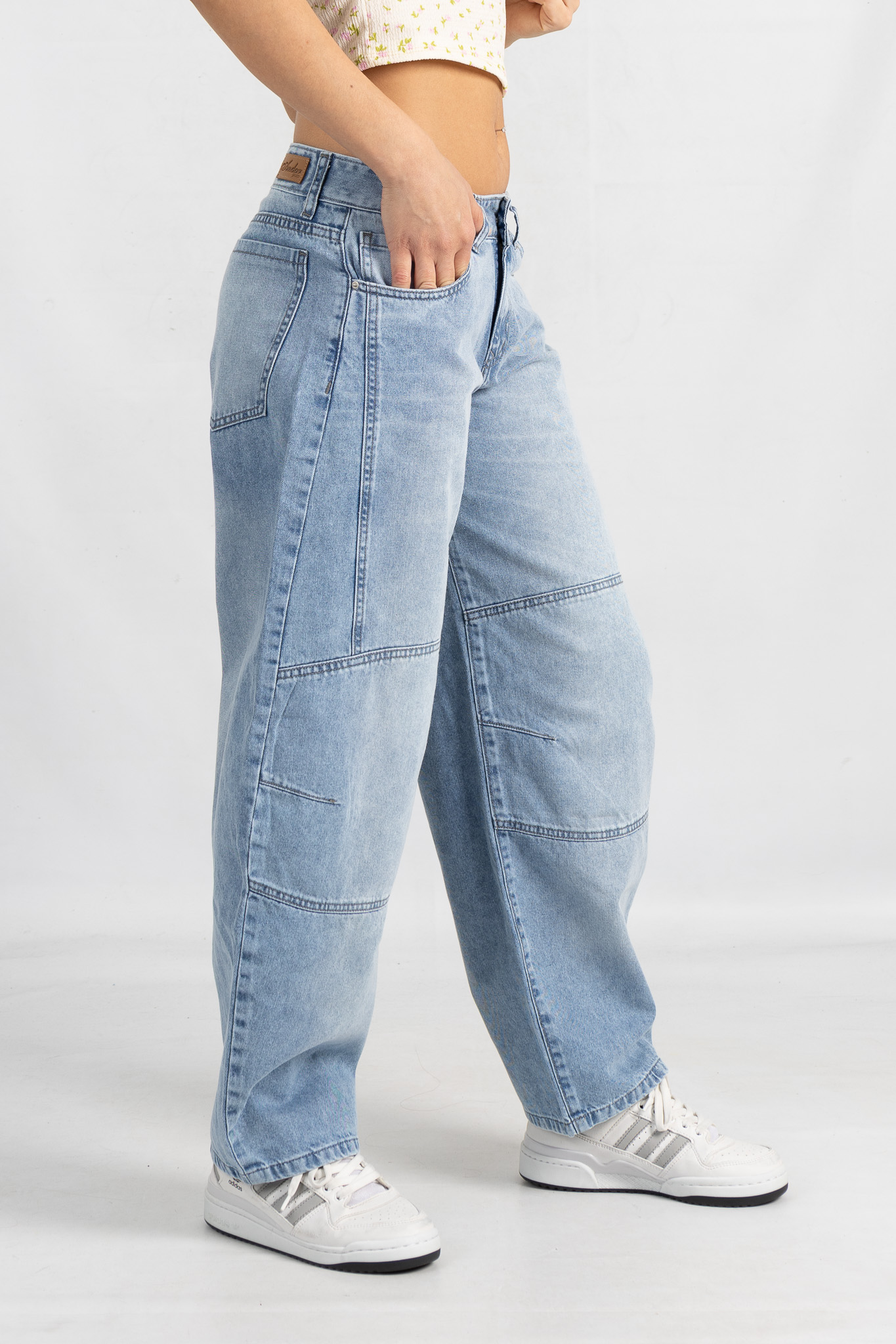 Art. 854 | Baggy Barrel Nevado H/Gris C/Pinza