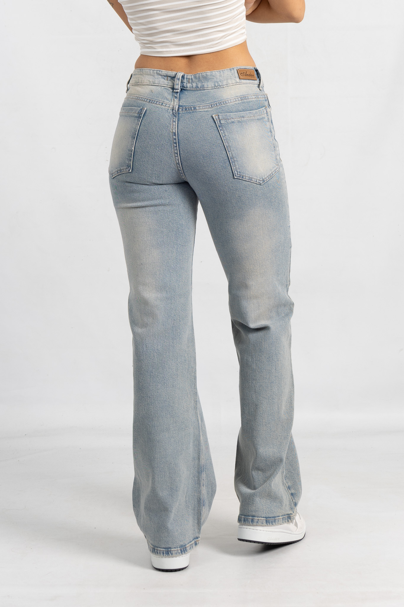 Art. 858 | Wide Leg Matizado Elastizado B/Gris
