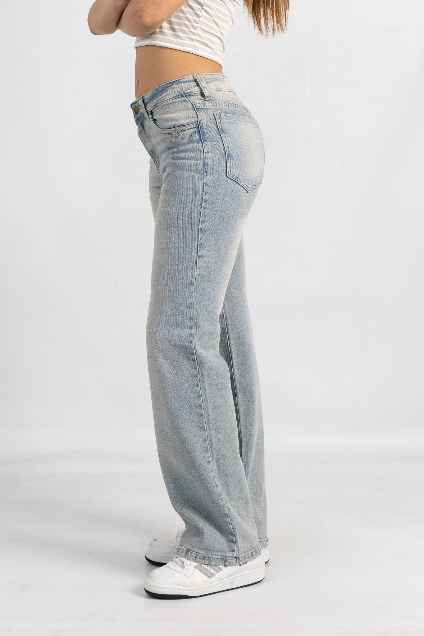 Art. 860 | Wide Leg Matizado Elastizado B/Verde