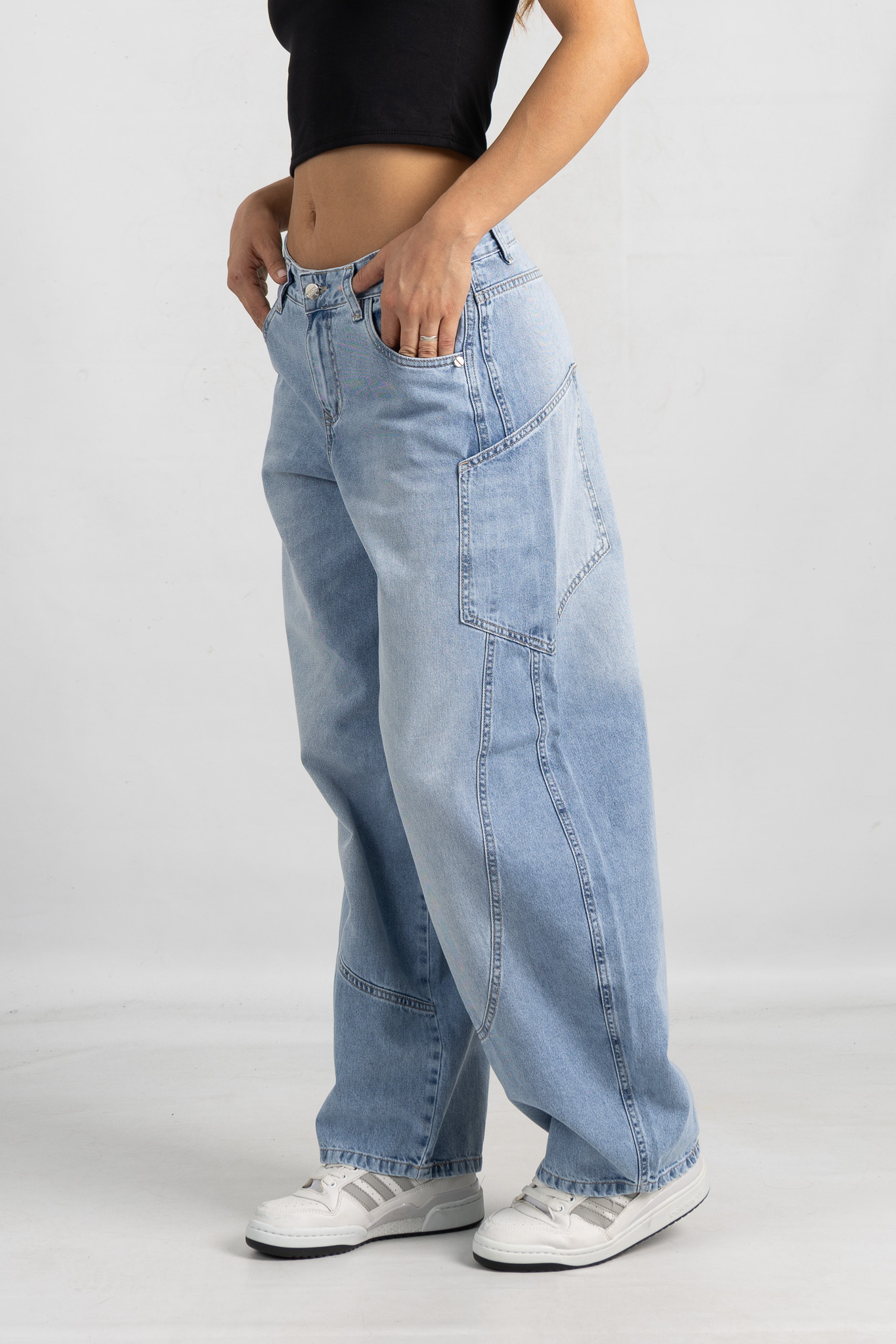 andar y versus jeans 21 de oct-040 Art. 872 | Baggy Nevado Bolsillo Asimetrico H/B
