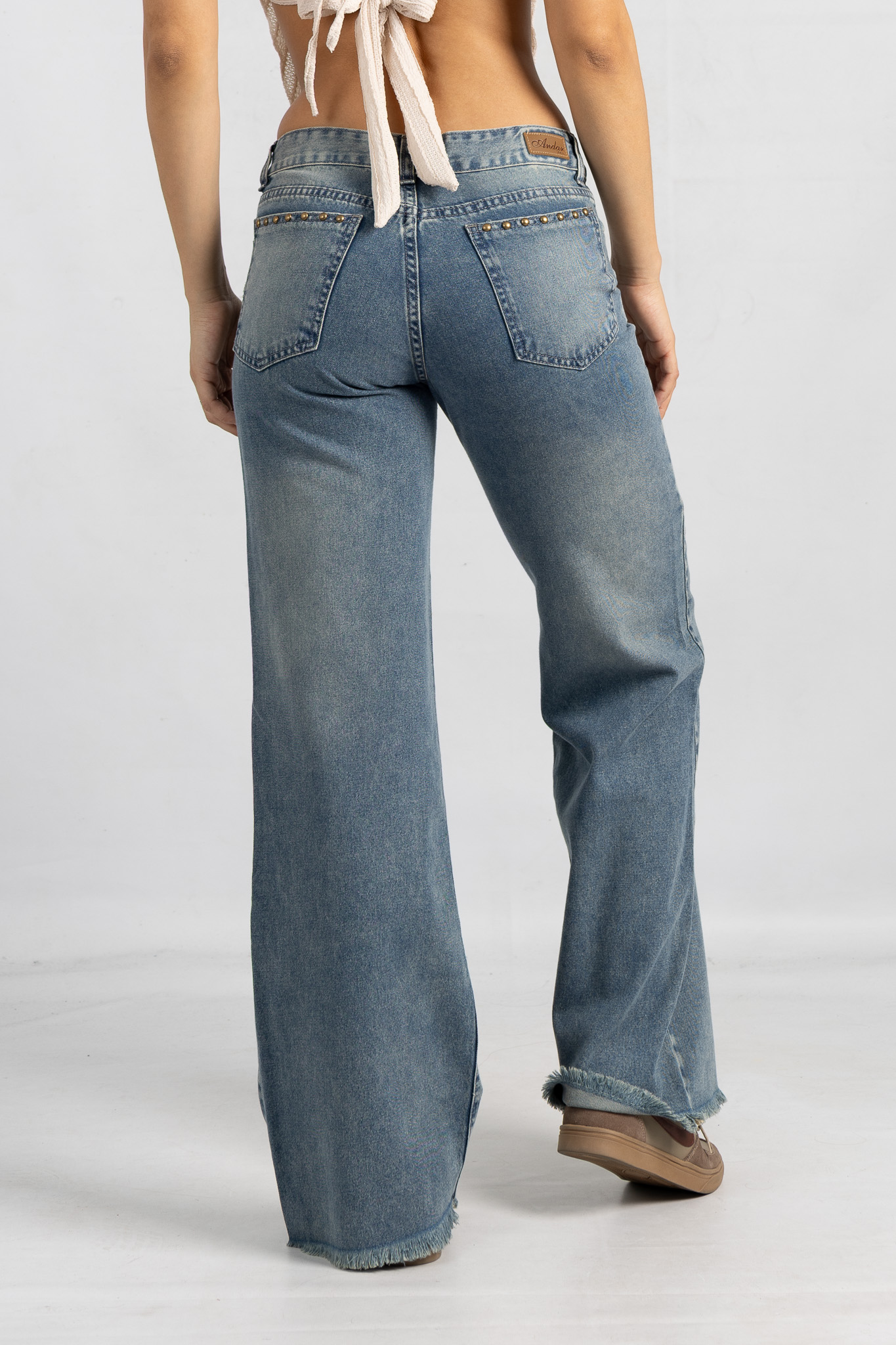 Art. 871 | Wide Leg Oxido Desflecado C/Tachas