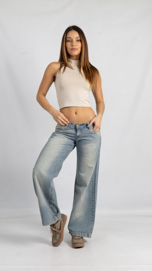 andar versus noviembre-386 Art. 879 | Wide Leg Extra Bajo Matizado Tapa Trasera