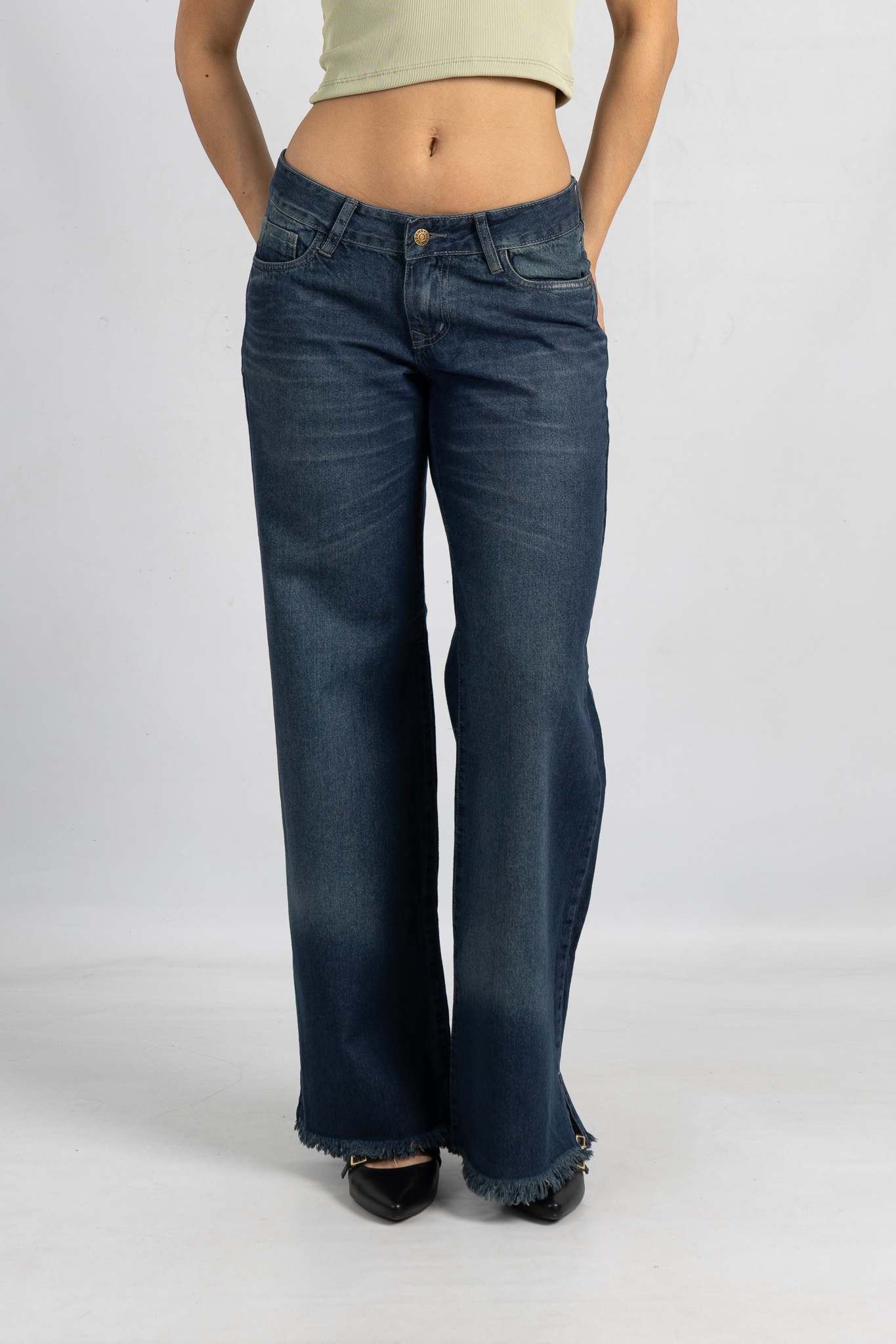 Art. 874 | Wide Leg Oxido Desflecado C/Abertura Vani