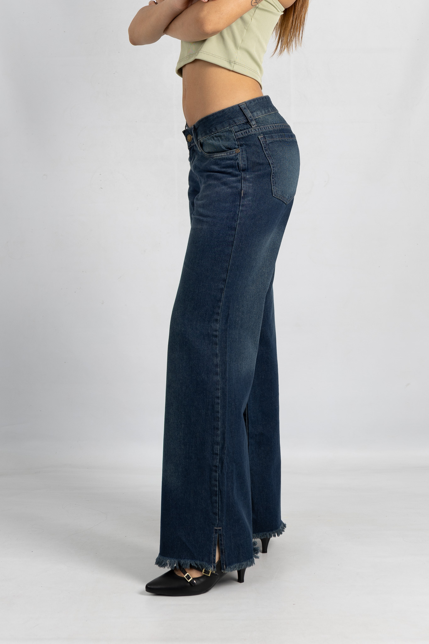 Art. 874 | Wide Leg Oxido Desflecado C/Abertura Vani