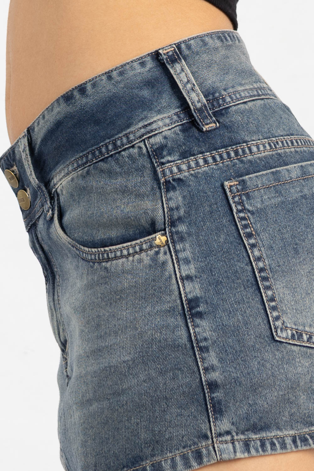 M-78 | Mini Short Oxido 2 Botones