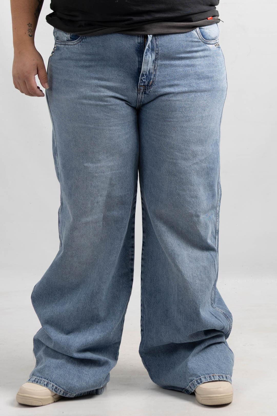 TALLES GRANDES WIDE LEG NEVADO TIRO ALTO