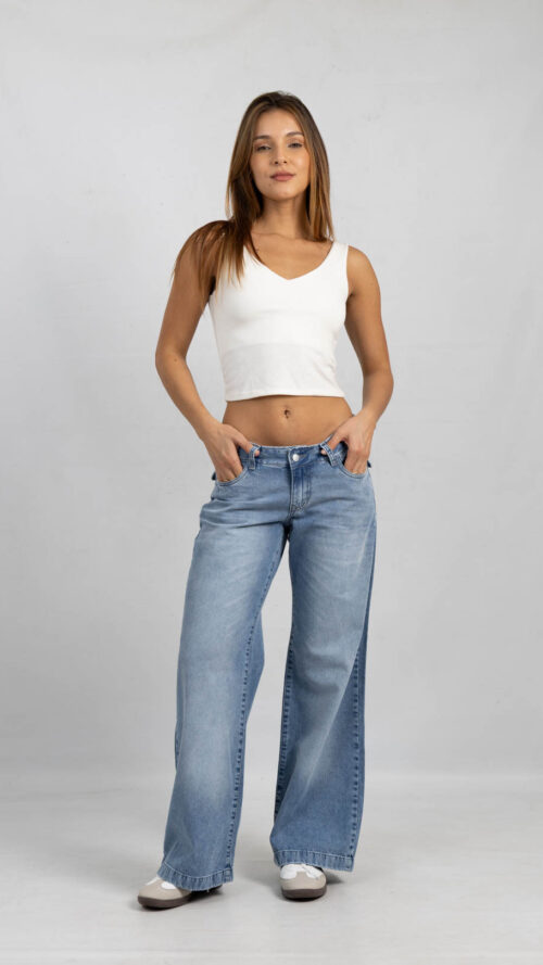 Art. 894 | Wide Leg Nevado Tapa Atras H/Gris