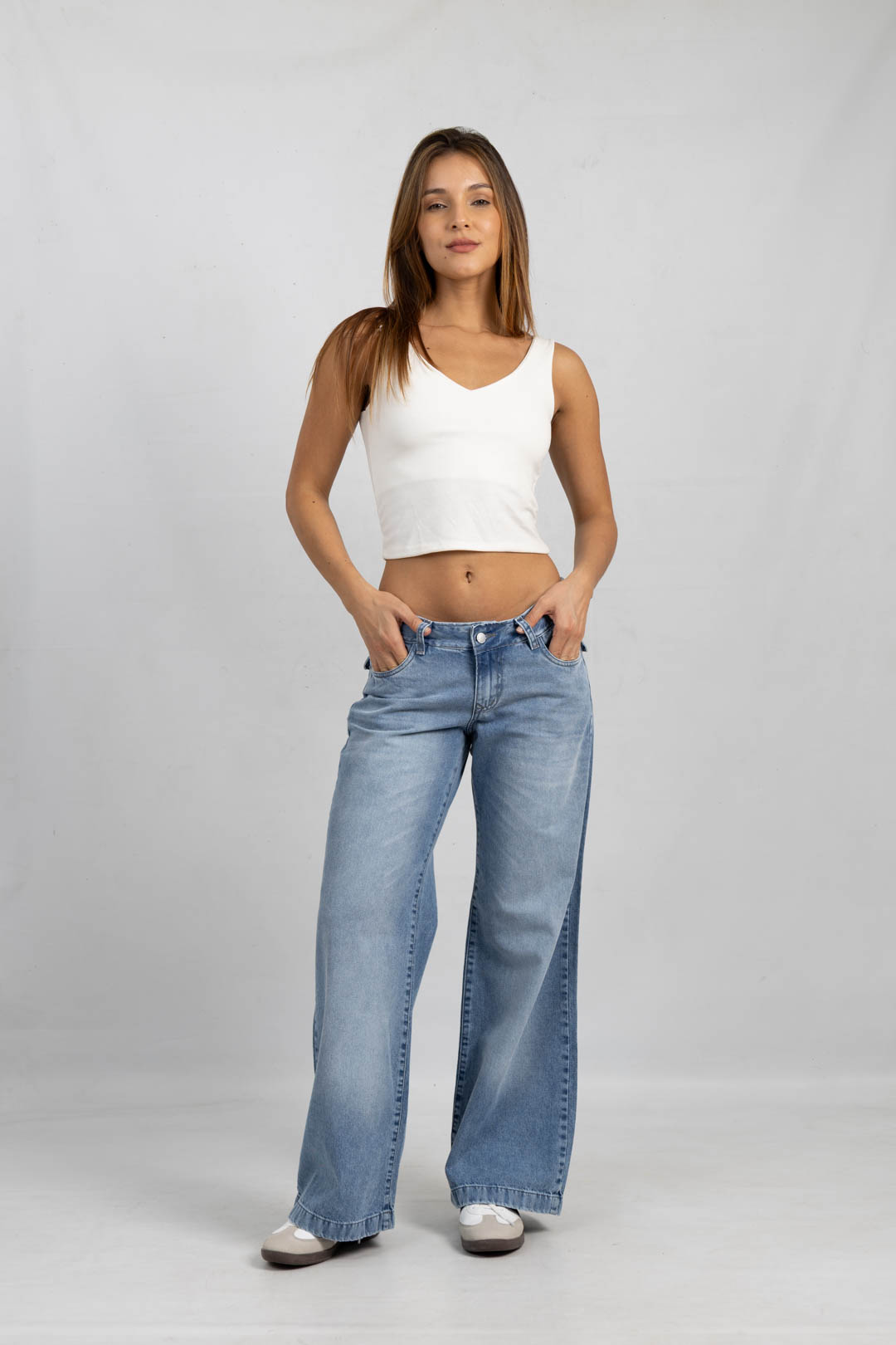 Art. 894 | Wide Leg Nevado Tapa Atras H/Gris