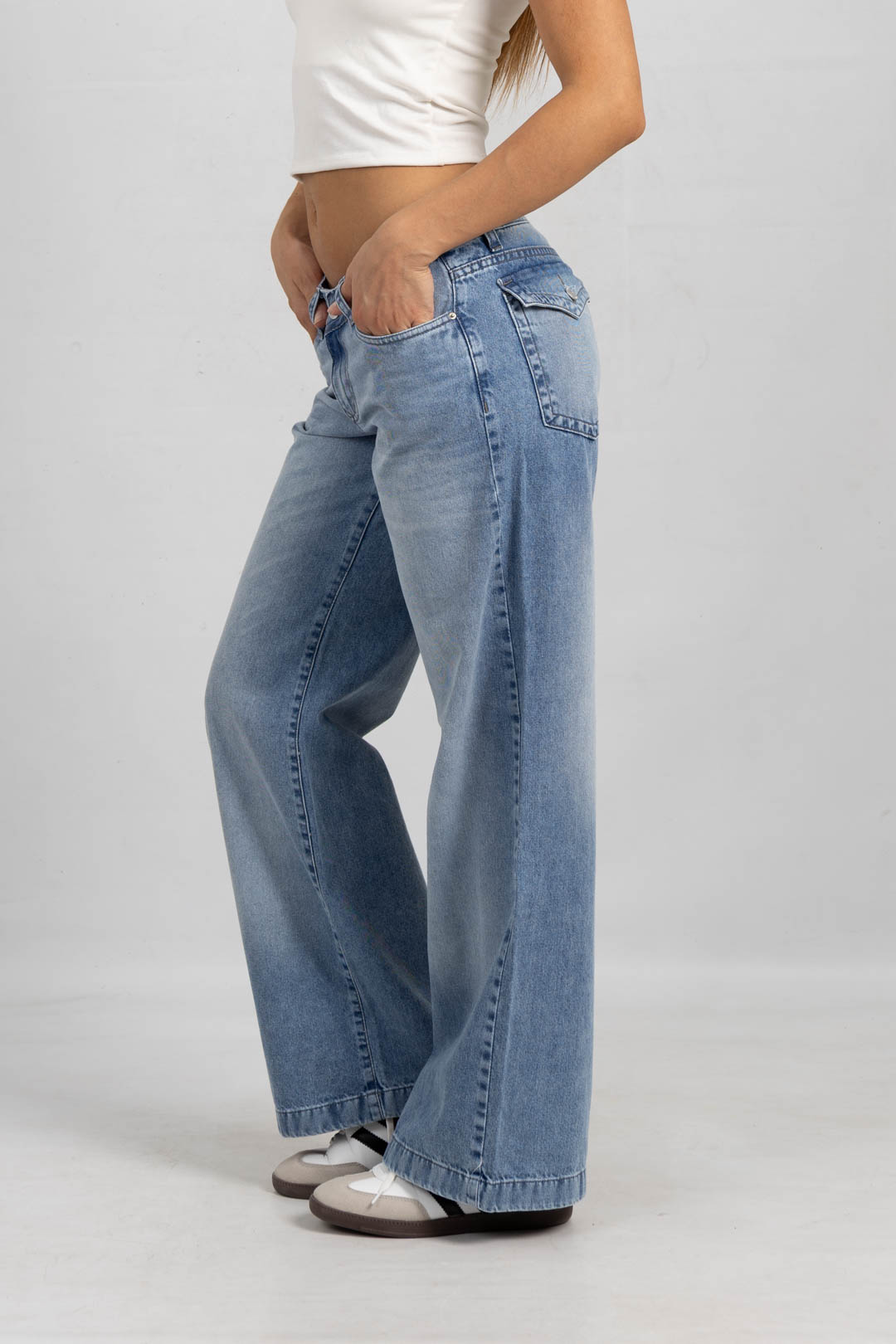 Art. 894 | Wide Leg Nevado Tapa Atras H/Gris