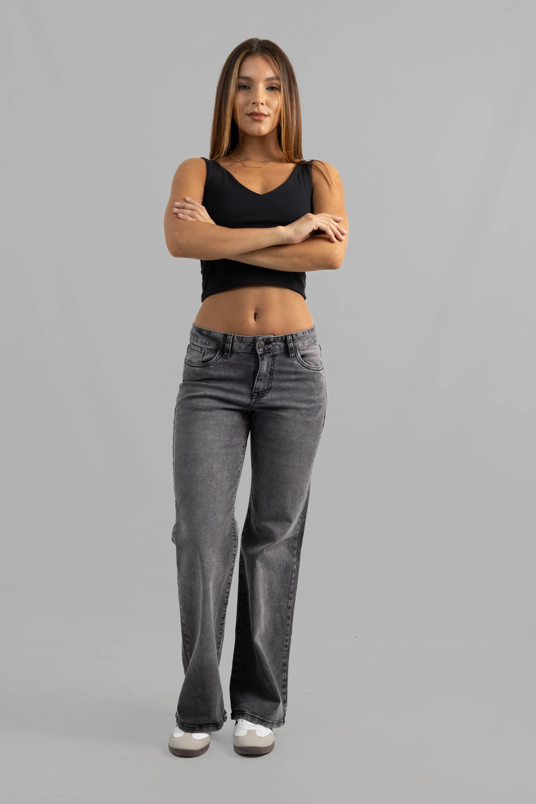 Art. 911 | Wide Leg Gris Elastizado