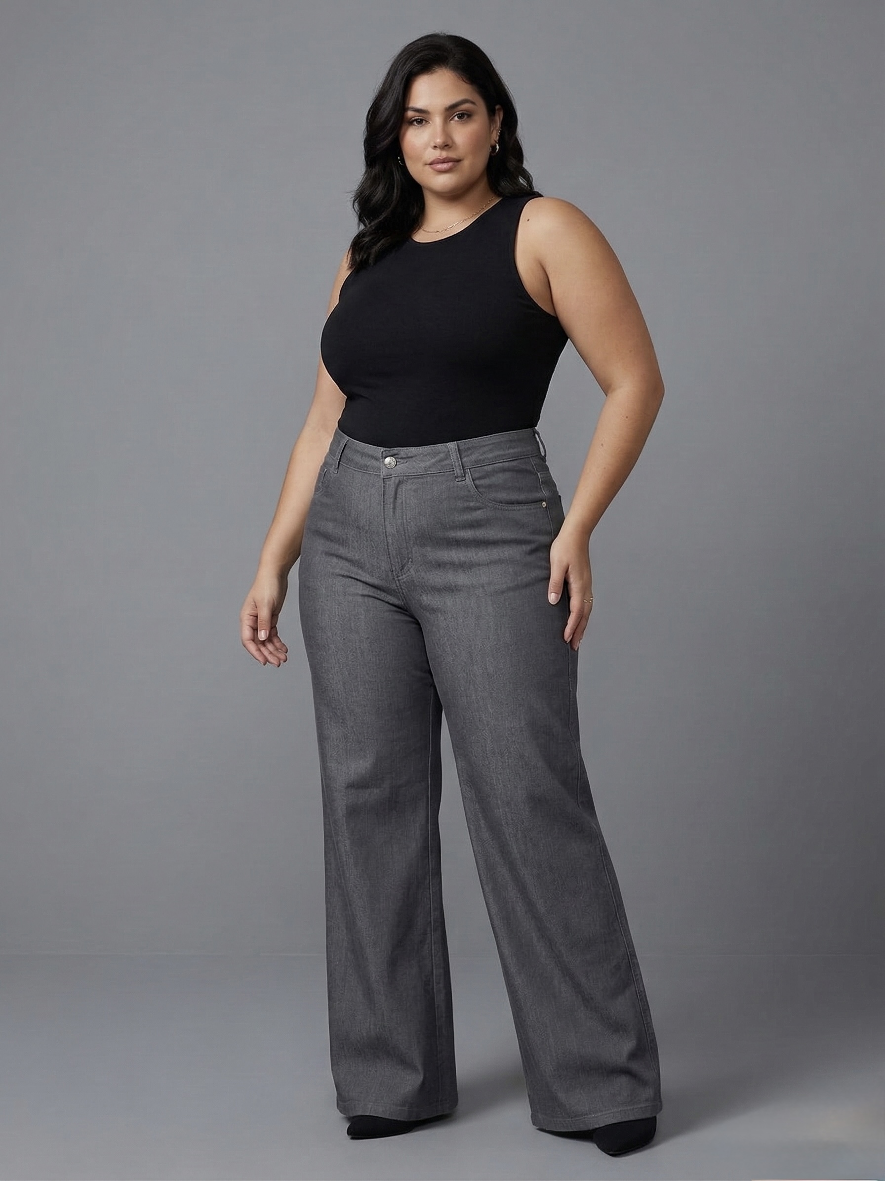 Art. 909 | Wide Leg Talle Especial Gris