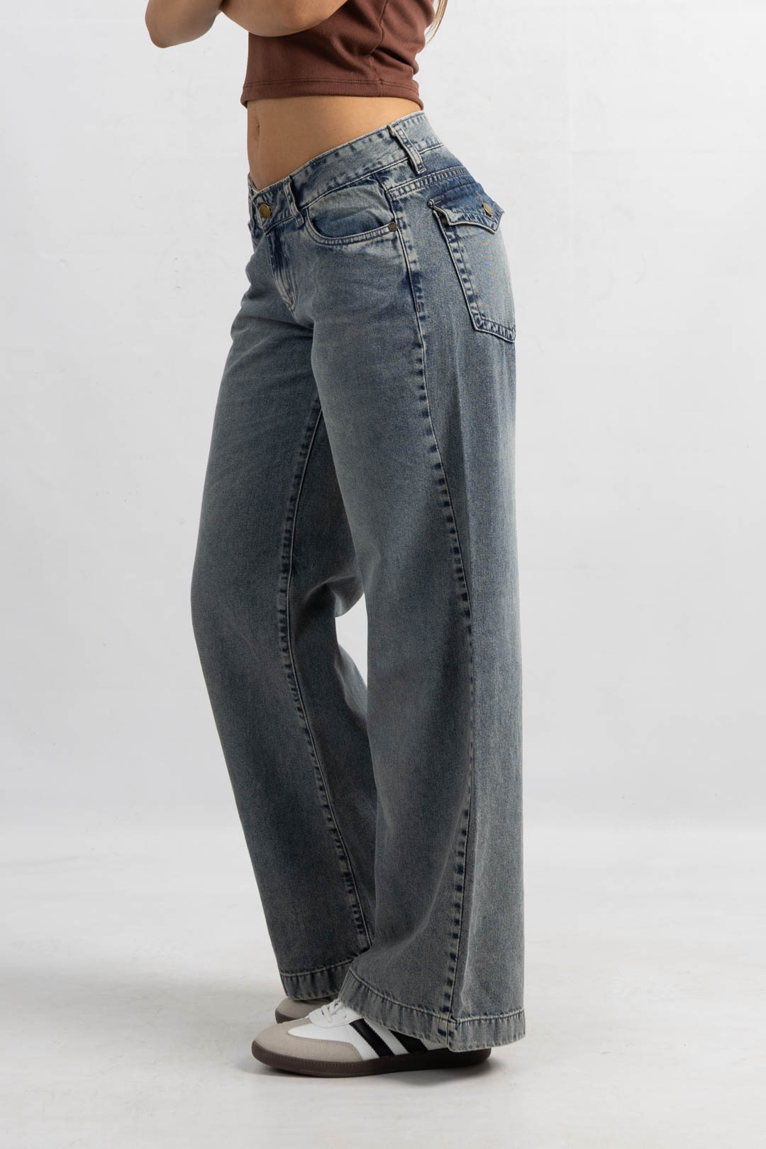 Art. 893 | Wide Leg Matizado Oscuro Tapa Trasera H/Beige TB