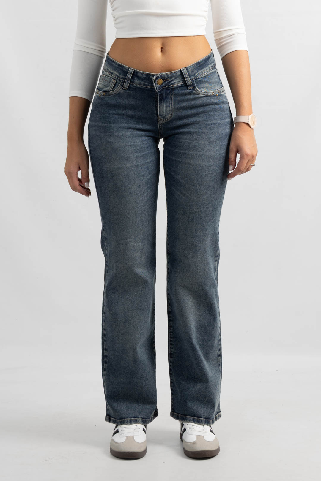 Art. 918 | Wide Leg Matizado Elastizado Tiro Bajo