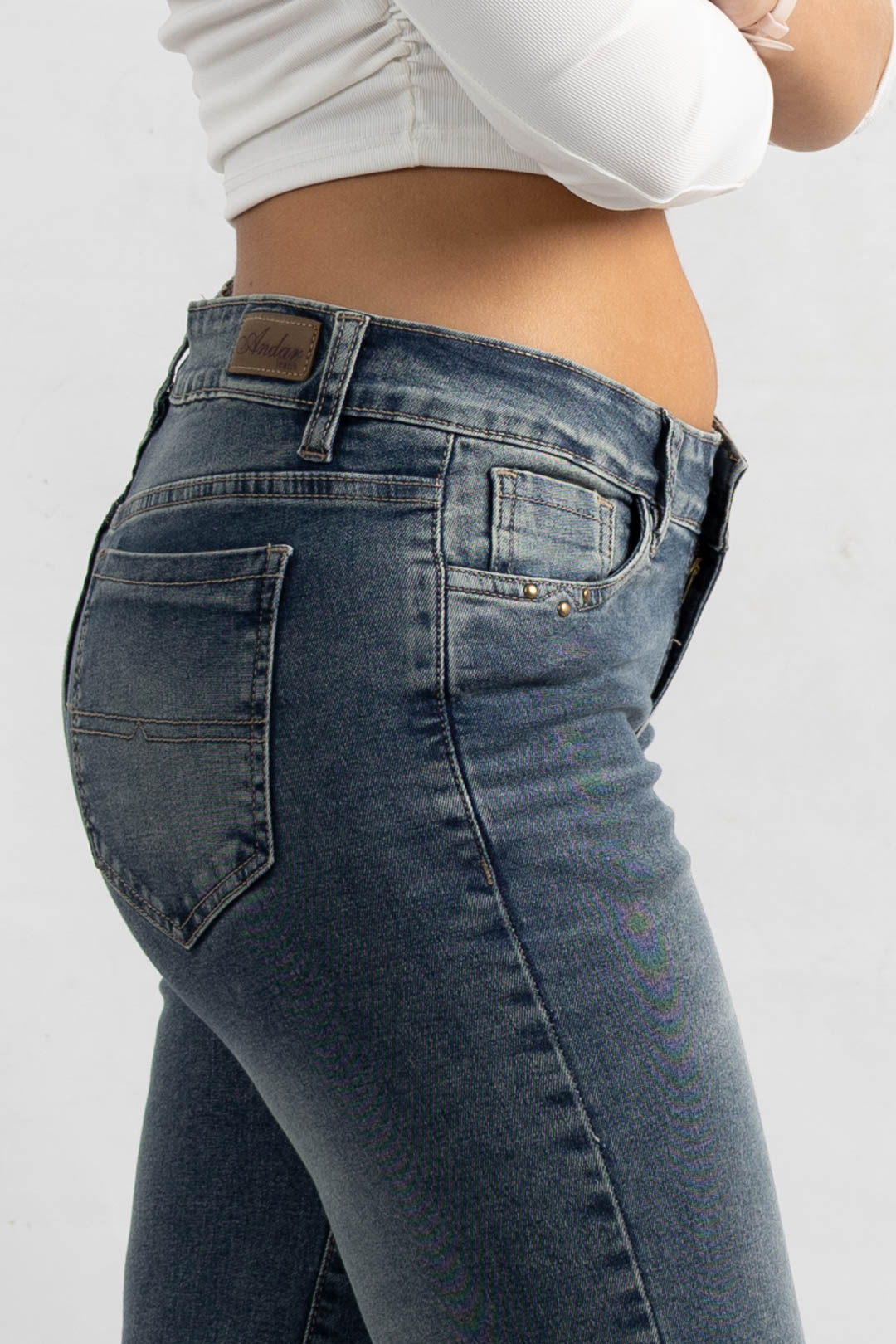 Art. 918 | Wide Leg Matizado Elastizado Tiro Bajo