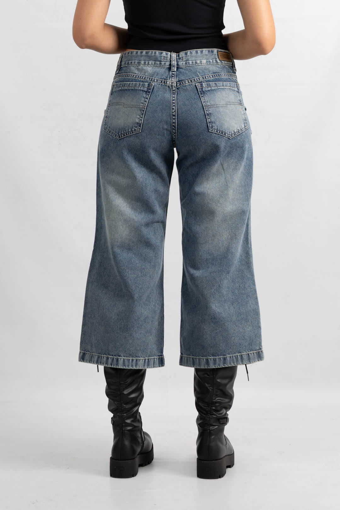 Art. 923 | Wide Leg Crop Oxido Matizado Ruedo