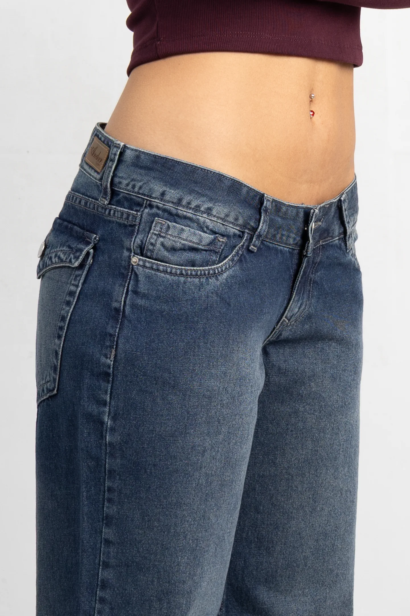 Art. 969 | Wide Leg Oxido Tapa Trasera H/Gris TB