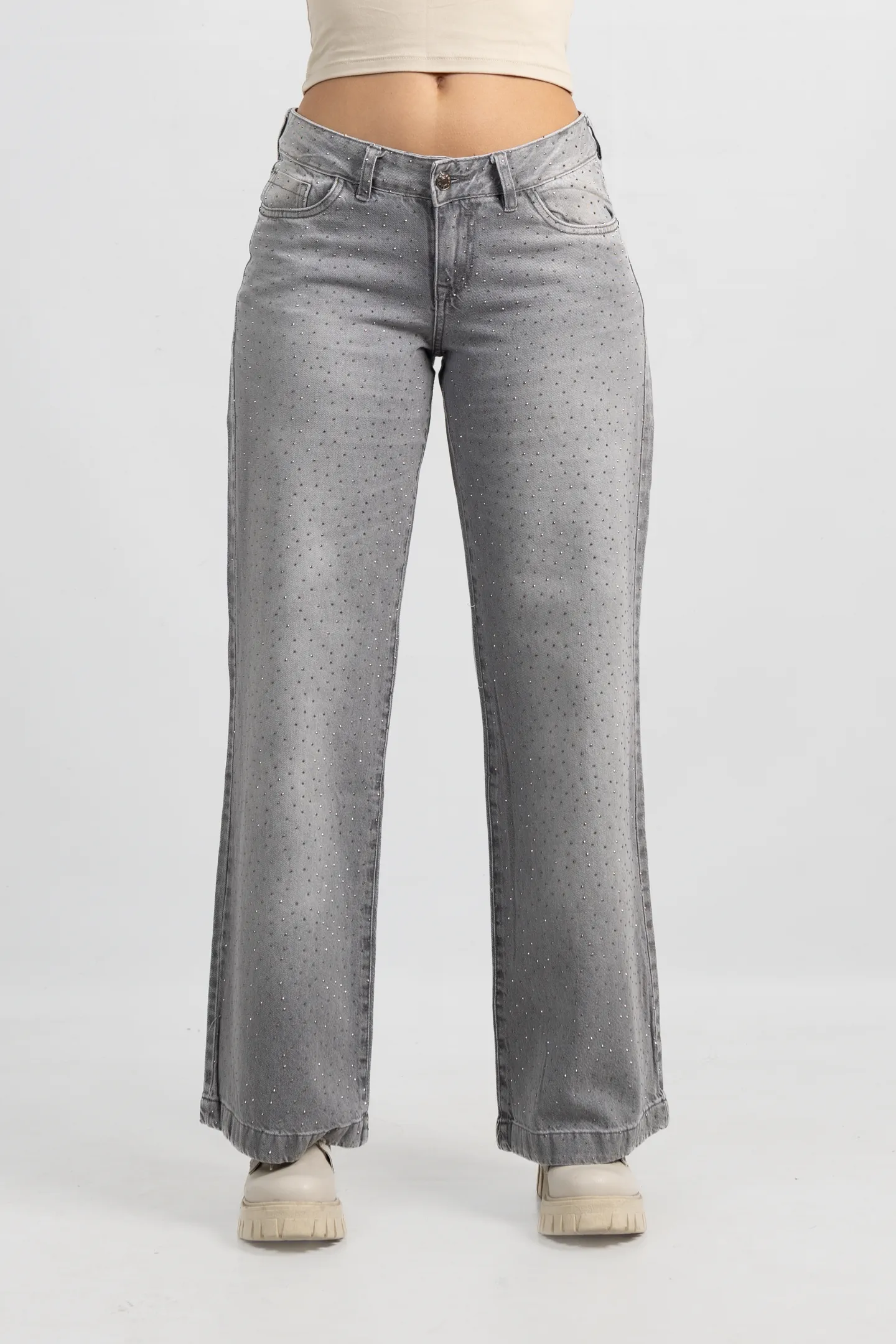 Art. 951 | Wide Leg Grey con Brillo TB
