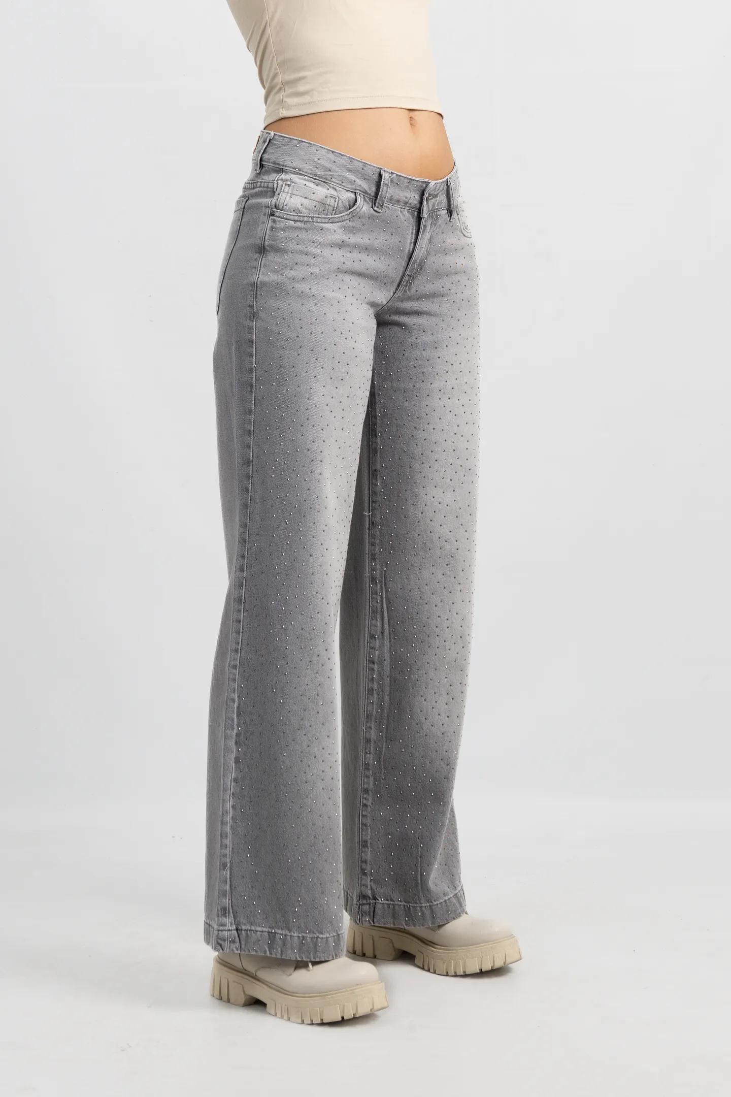 Art. 951 | Wide Leg Grey con Brillo TB