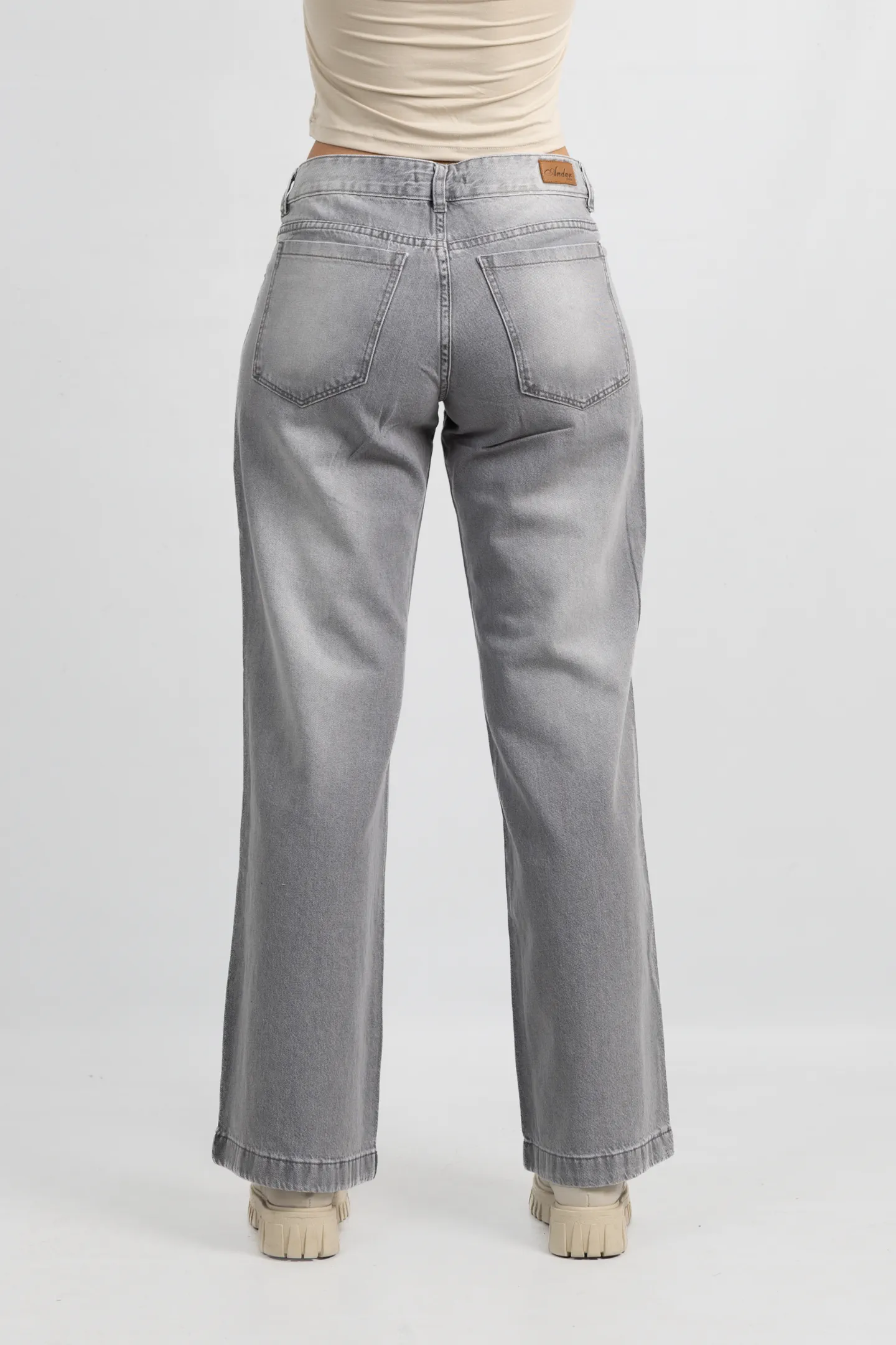 Art. 951 | Wide Leg Grey con Brillo TB