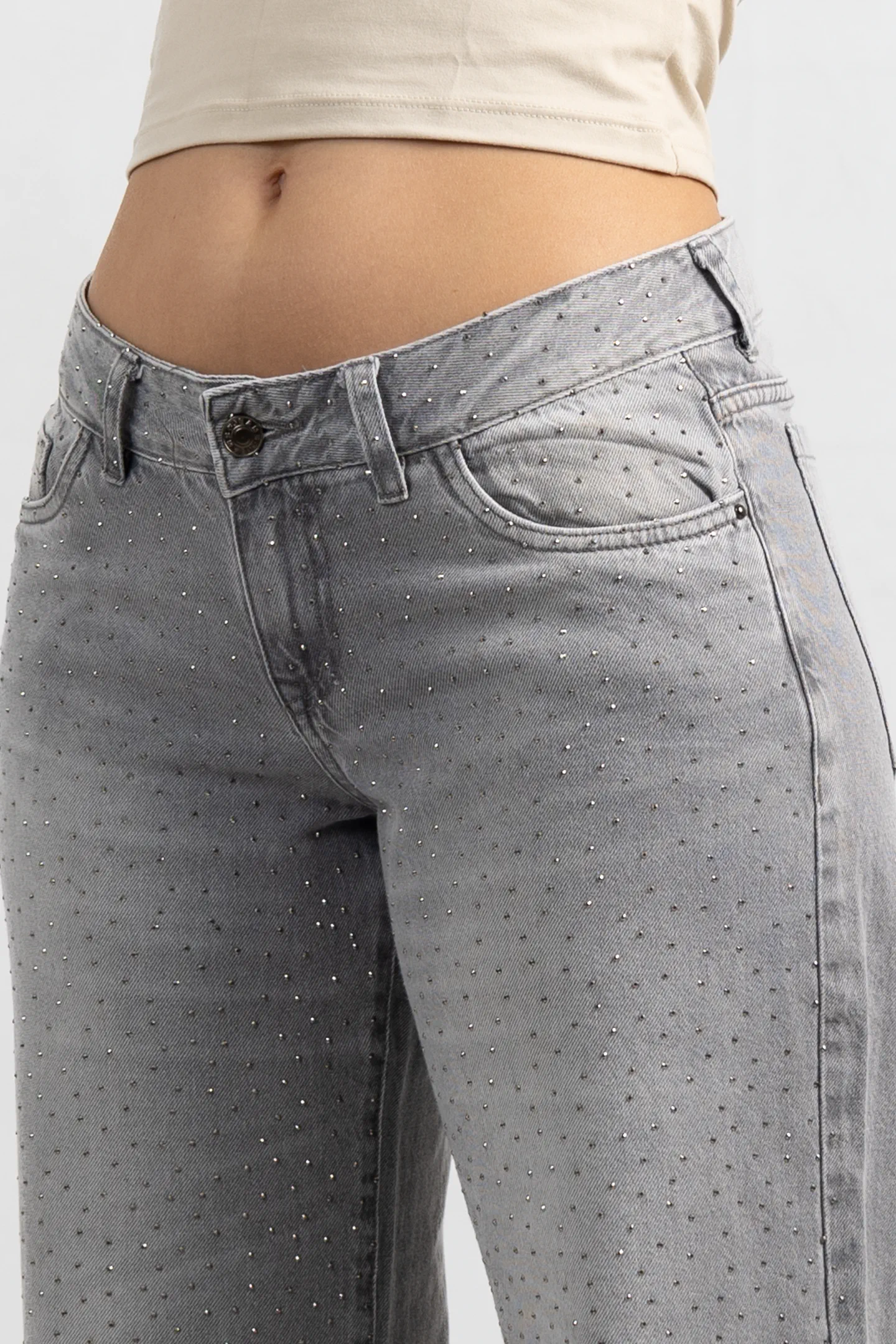 Art. 951 | Wide Leg Grey con Brillo TB
