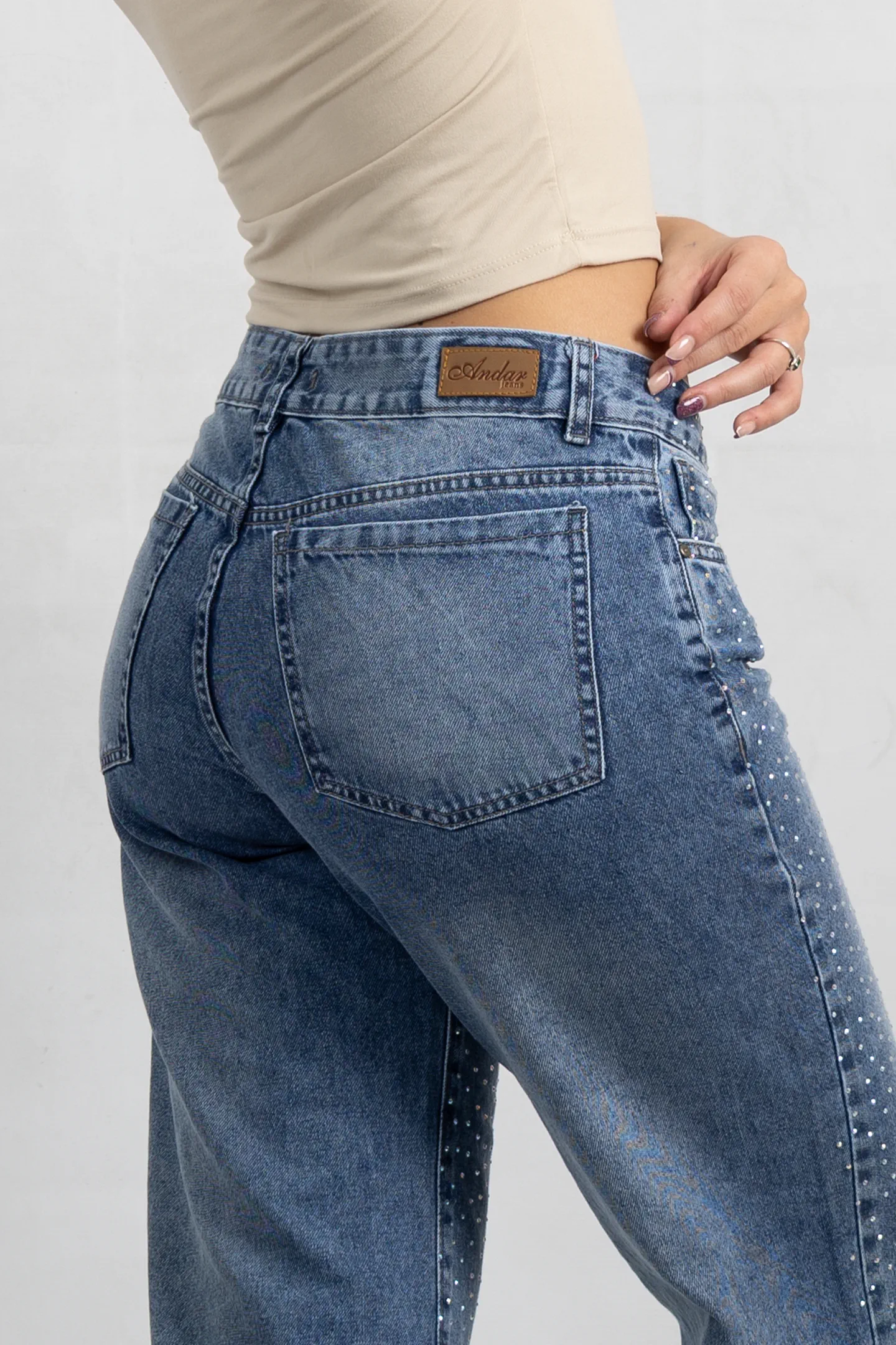 Art. 952 | Wide Leg Nevado Con Brillos TB
