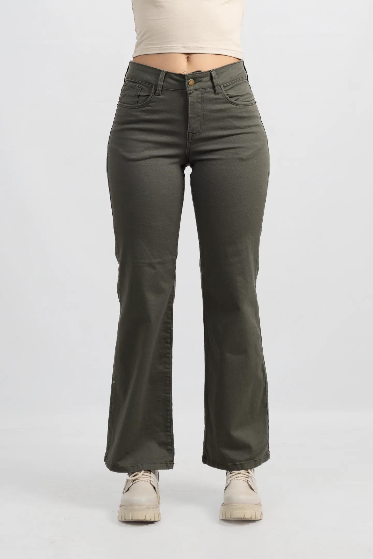 Art. 955 | Wide Leg Verde Cemento
